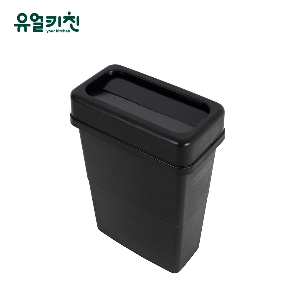SKCAMEL 카페 휴지통 업소용 쓰레기통 슬림 블랙 90L M형 - 상품 이미지