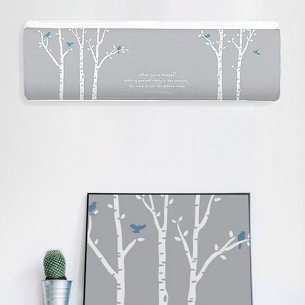 트라이앵글 벽걸이 에어컨 커버 스판 벽걸이 에어컨 덮개 인테리어