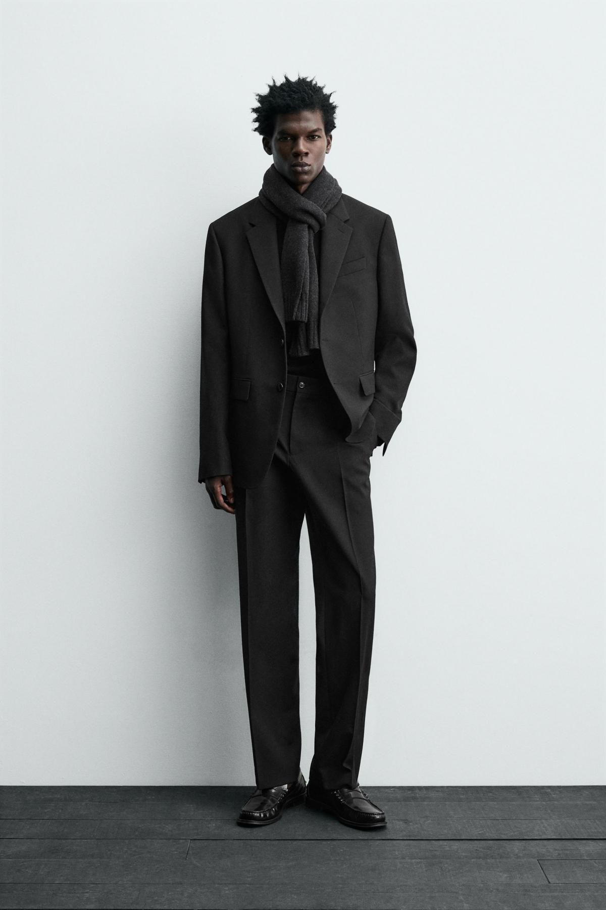 자라 이탈리안 울 클래식 블랙 수트 블레이저 5991/544 BLACK - 상세 이미지 2
