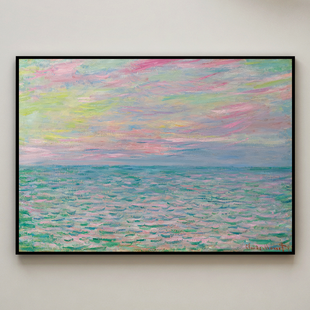 클로드 모네 인테리어 그림 액자 포스터 명화 Coucher de soleil 1882 - 상세 이미지 3