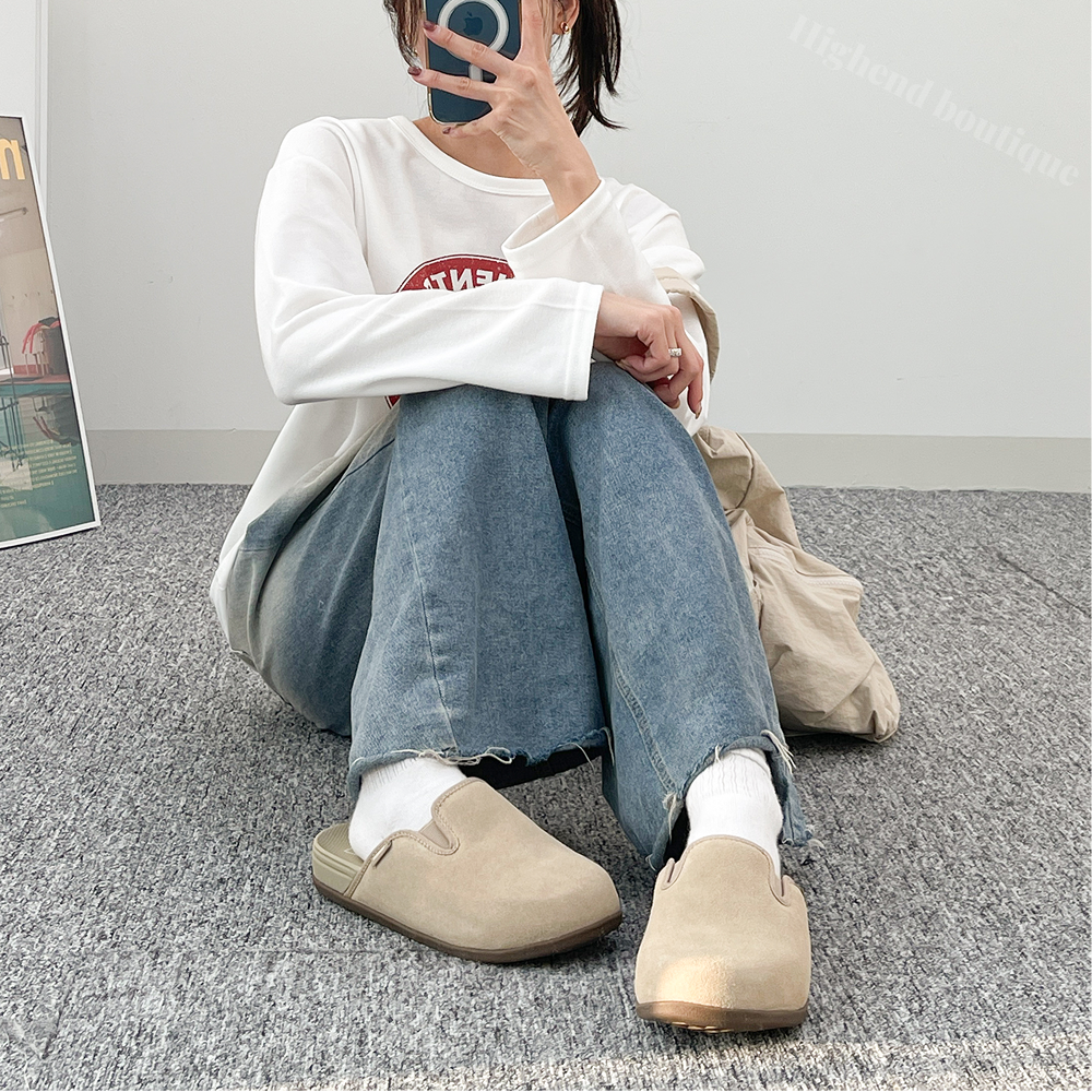 반스 하버 뮬 블로퍼 슬리퍼 스웨이드 여성 운동화