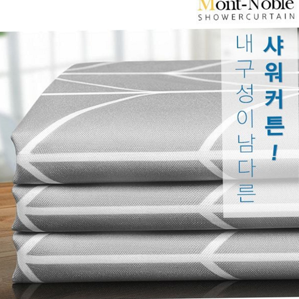 프리미엄 패브릭 샤워 커튼 모던 북유럽 샤워 커튼 욕실 - 상품 이미지