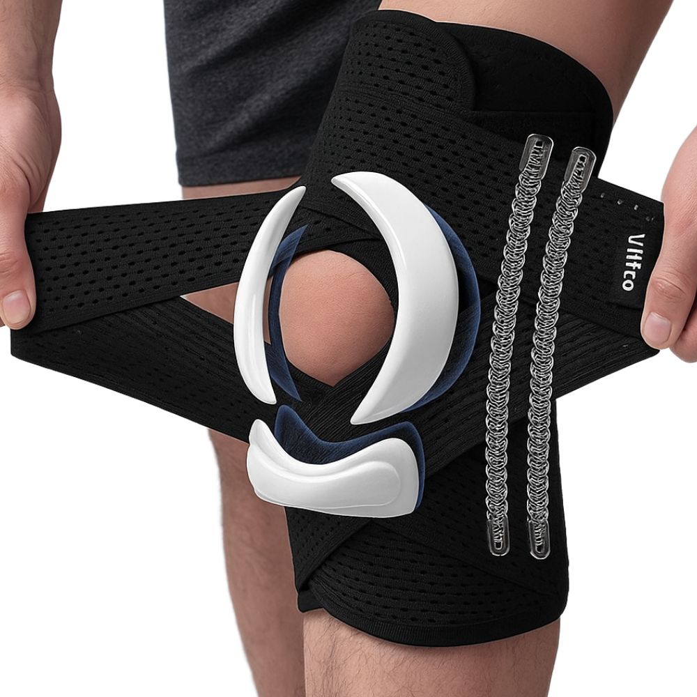 무릎보호대 러닝 등산 스포츠 무릎 관절 연골 슬개골 보호대 밴드 제품 이미지