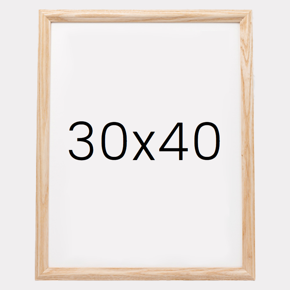 앤디크라인 원목액자 웨딩액자 우드 아크릴 프레임 스튜디오 틀 30x40 300x400mm, 내츄럴 - 메인 이미지
