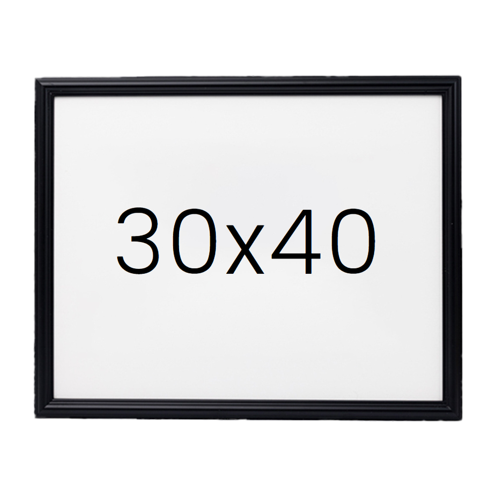 앤디크라인 원목액자 웨딩액자 우드 아크릴 프레임 스튜디오 틀 30x40 300x400mm, 블랙 - 메인 이미지