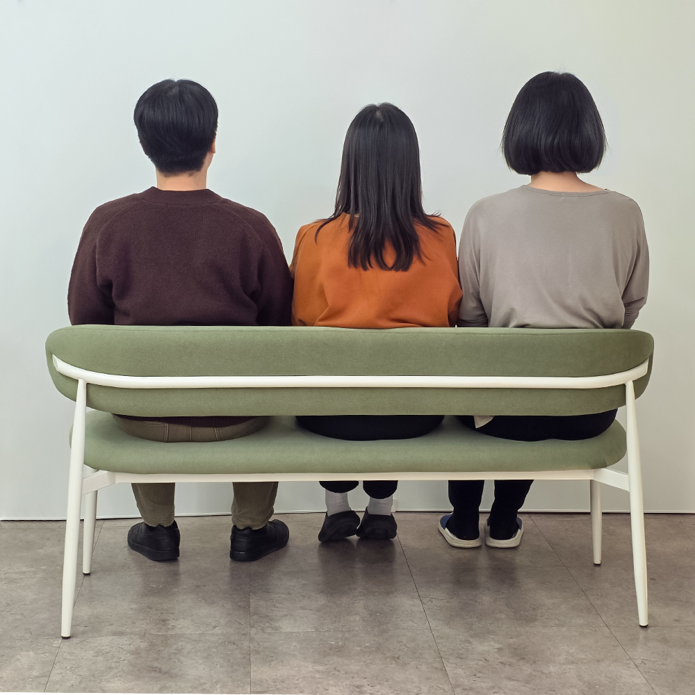 등받이 식탁벤치의자 다이닝체어 패브릭 긴 장의자 솔리브 오프화이트