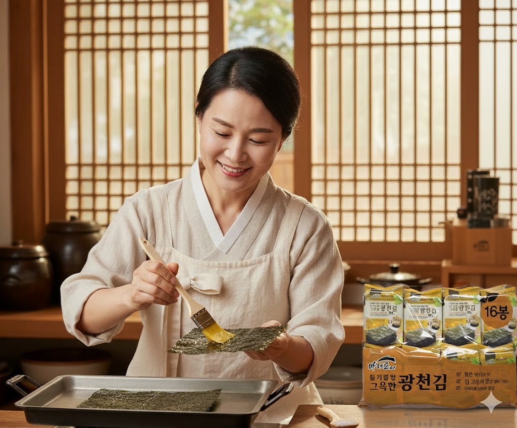 명식품본사 광천김 들기름김 재래 파래 식탁 도시락 식당식자재 도매가 4g, 16개 이미지 6