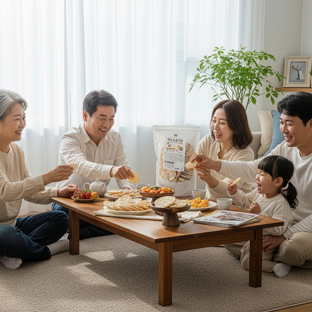 푸드라잇 현미 누룽지칩 누룽지 스낵 뻥튀기 과자 10봉 - 상세 이미지 3