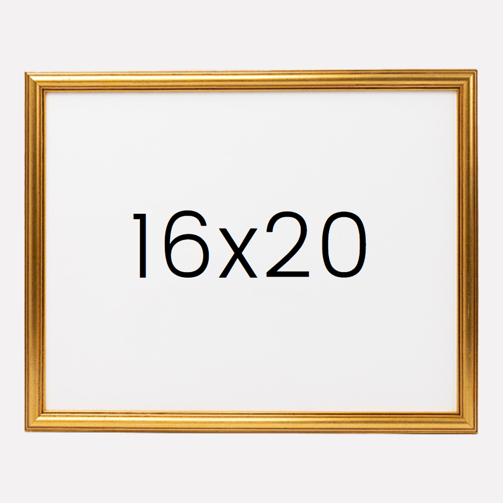 앤디크라인 원목액자 웨딩액자 우드 아크릴 프레임 스튜디오 틀 16x20 406x508mm, 골드 - 메인 이미지