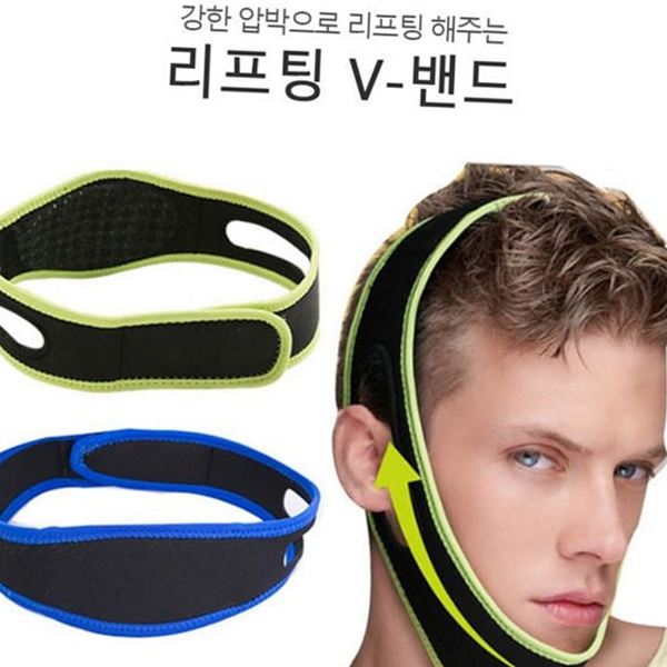 페이스 남자 브이라인 밴드 쉐이핑 남성용 리프팅 밴드 - 상품 이미지