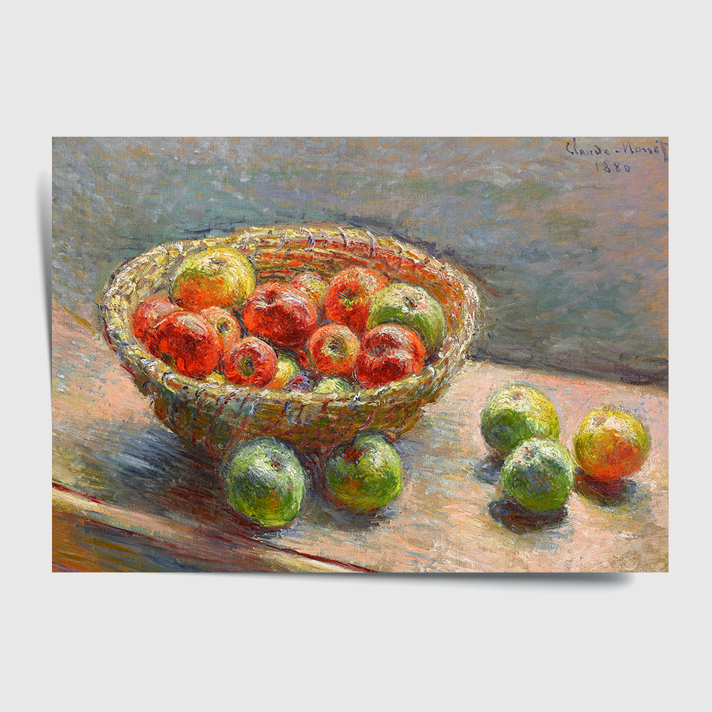클로드 모네 인테리어 그림 액자 포스터 명화 Le panier de pommes 1880 - 상세 이미지 2