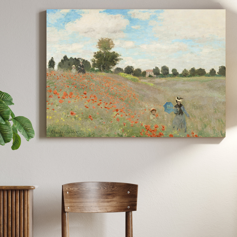 클로드 모네 인테리어 그림 액자 포스터 명화 Les Coquelicots 1873 - 상품 이미지