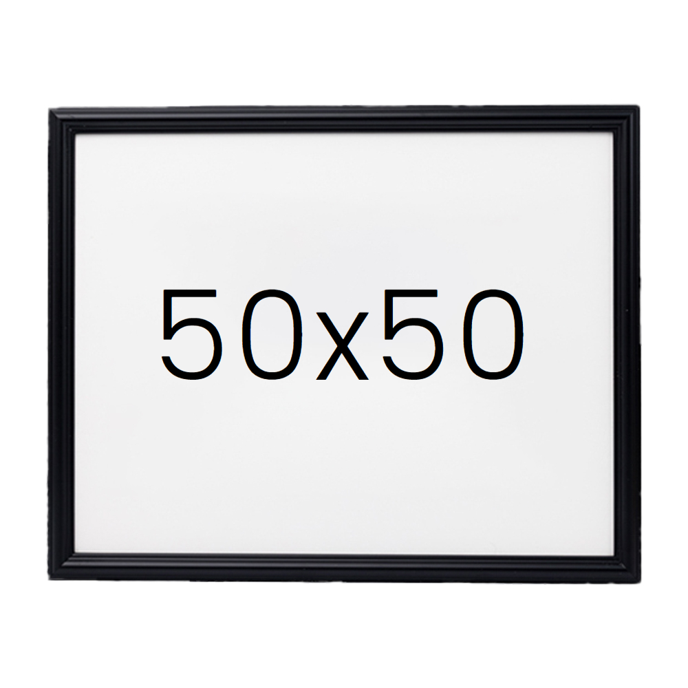 앤디크라인 원목액자 웨딩액자 우드 아크릴 프레임 스튜디오 틀 50x50 500x500mm, 블랙 - 메인 이미지