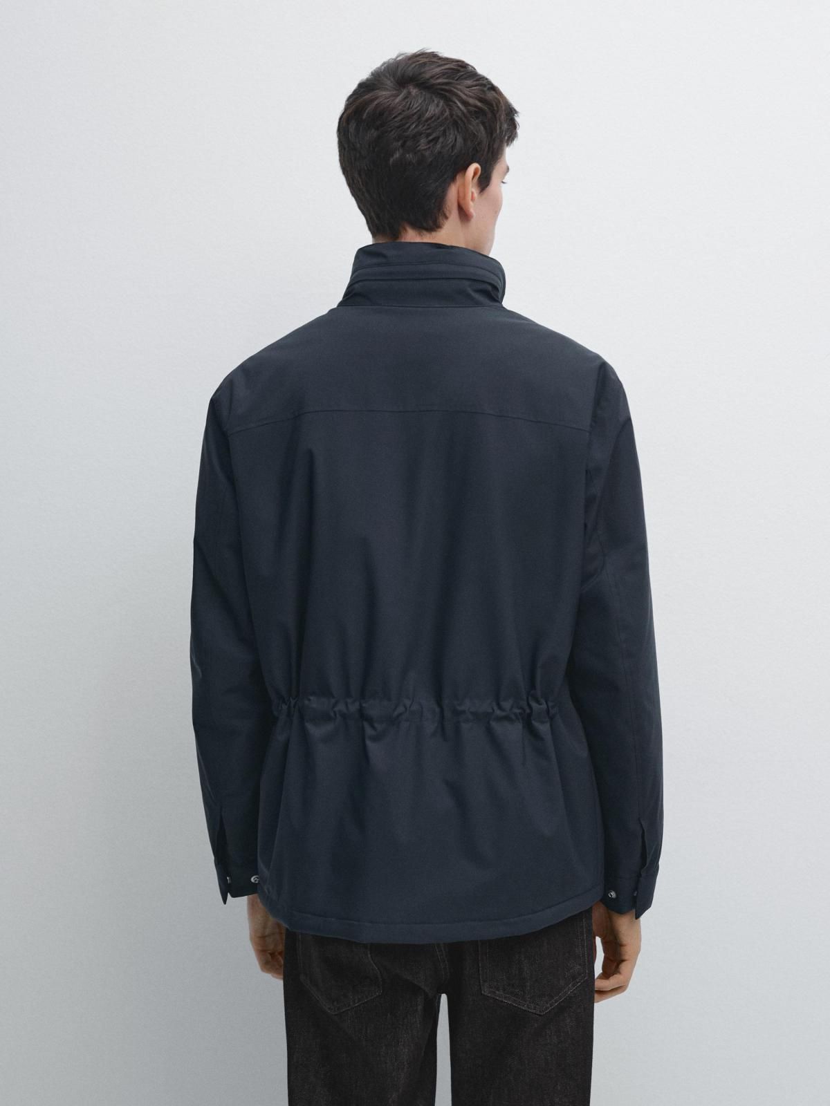마시모두띠 워터리펠런트 패딩 자켓 포켓 후드 3105/445 NAVY BLUE - 상세 이미지 4