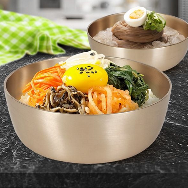 놋그릇 유기 비빔기 냉면 유기 면기 비빔밥 막국수 - 상품 이미지