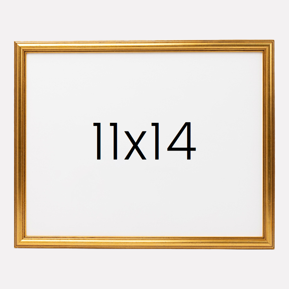 앤디크라인 원목액자 웨딩액자 우드 아크릴 프레임 스튜디오 틀 11x14 279x355mm, 골드 - 메인 이미지