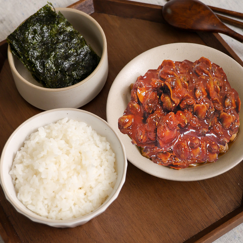 밥도둑 순살 새우장 깐새우장 간장 양념 대하장 꼬막장 400g 찰보리된장 이미지 6