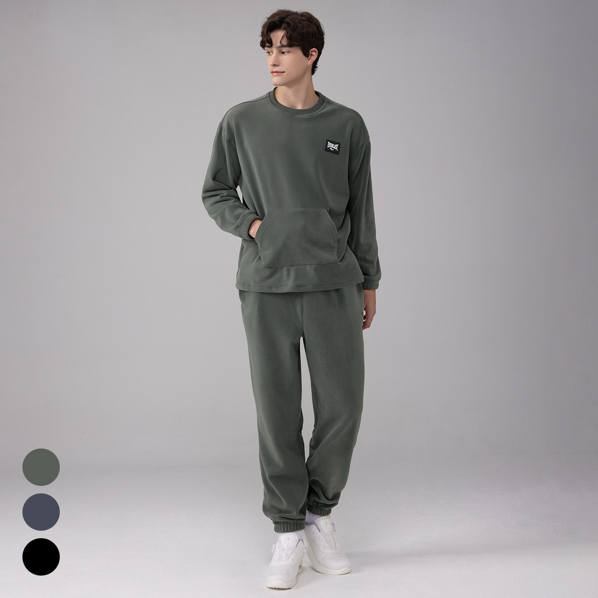 에버라스트 1+1 남자 플리스 트레이닝복 세트 런닝복 이미지 3