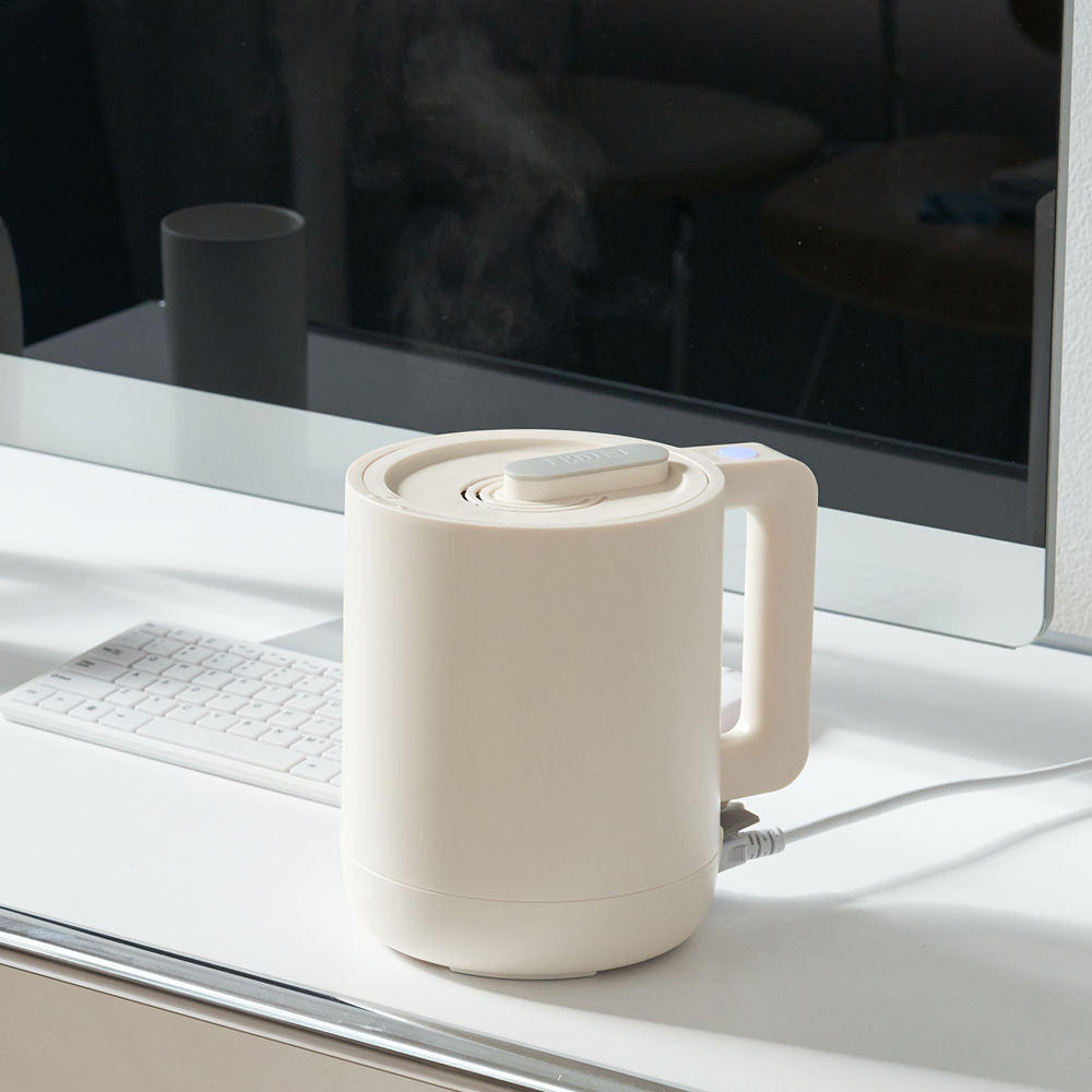 미니 가열식 가습기 스텐 탁상용 사무실 책상 원룸 신생아 아기방 통세척