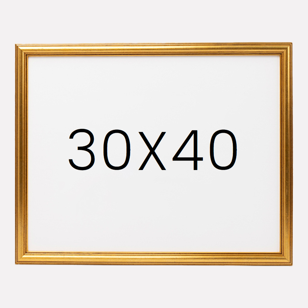 앤디크라인 원목액자 웨딩액자 우드 아크릴 프레임 스튜디오 틀 30x40 300x400mm, 골드 - 메인 이미지