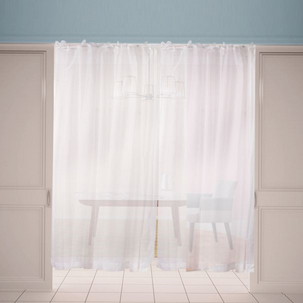 다용도실 창문 가리개 커튼 베란다 가리개 커튼 압축봉 인테리어