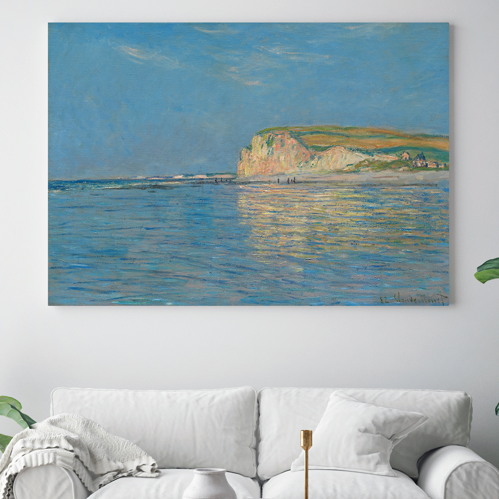클로드 모네 인테리어 그림 액자 포스터 명화 Low Tide at Pourville 1882 - 상품 이미지