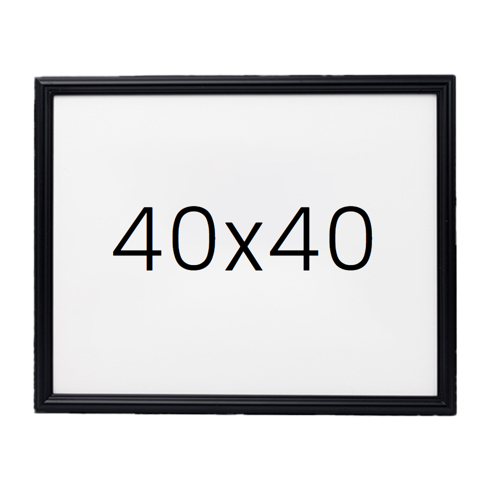 앤디크라인 원목액자 웨딩액자 우드 아크릴 프레임 스튜디오 틀 40x40 400x400mm, 블랙 - 상품 이미지