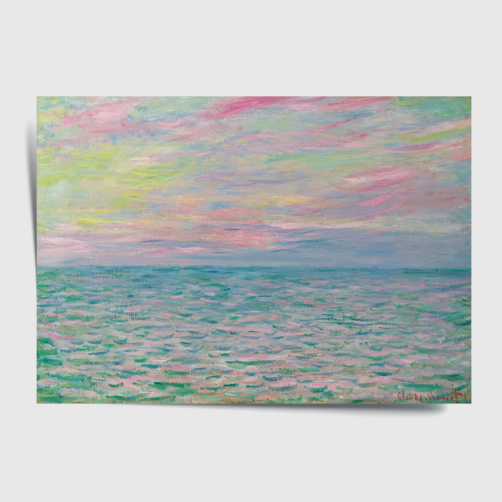 클로드 모네 인테리어 그림 액자 포스터 명화 Coucher de soleil 1882 - 상세 이미지 2