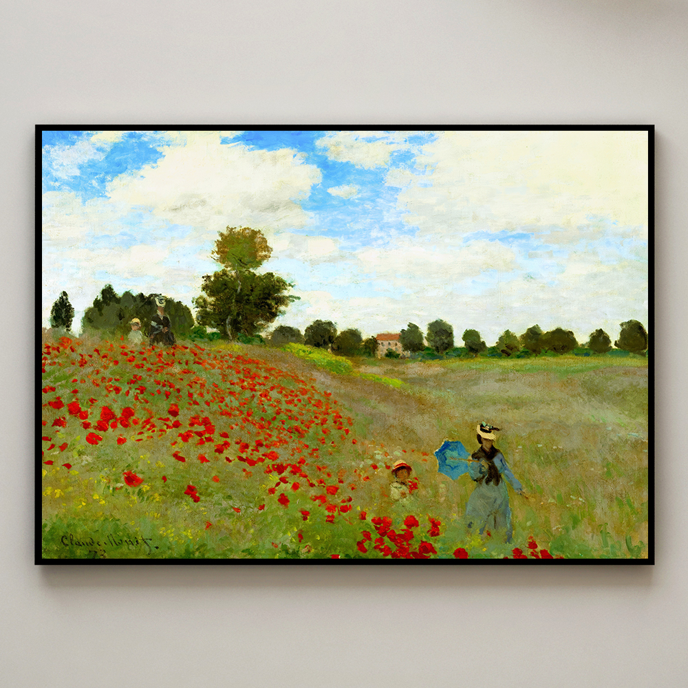 클로드 모네 인테리어 그림 액자 포스터 명화 Poppy Field 1873 - 상세 이미지 3