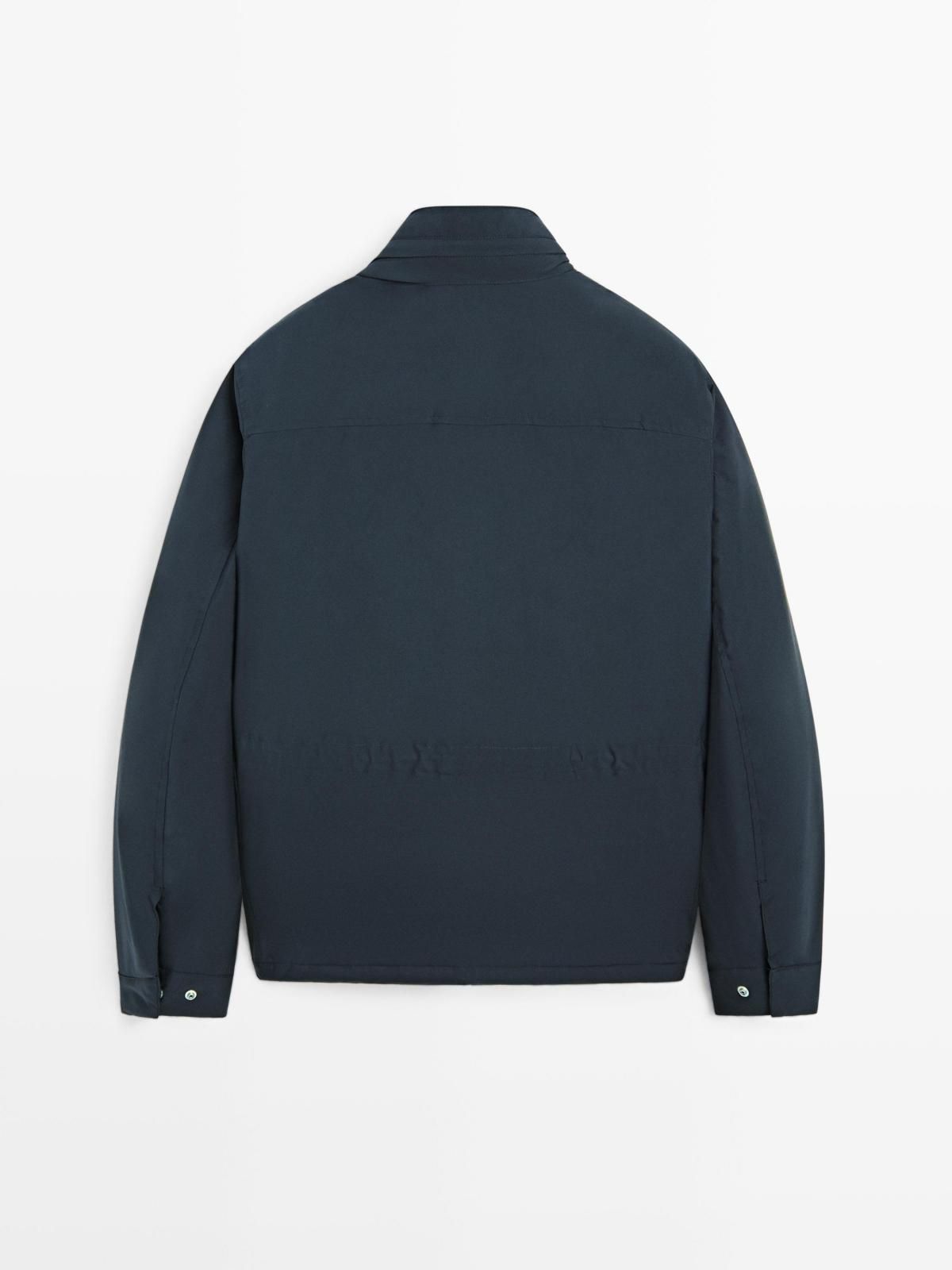마시모두띠 워터리펠런트 패딩 자켓 포켓 후드 3105/445 NAVY BLUE 이미지 7