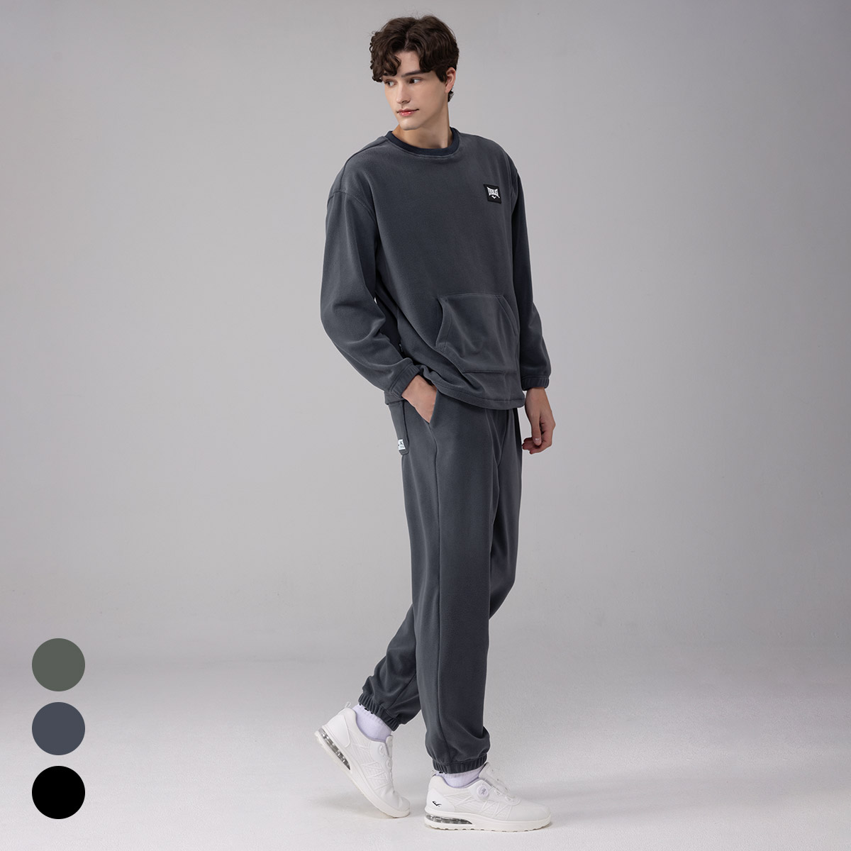 에버라스트 1+1 남자 플리스 트레이닝복 세트 런닝복 이미지 4