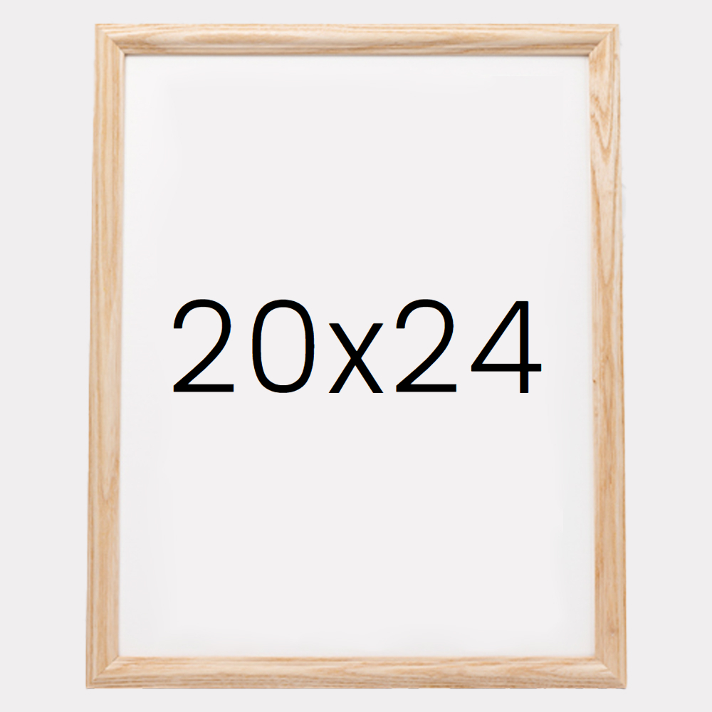 앤디크라인 원목액자 웨딩액자 우드 아크릴 프레임 스튜디오 틀 20x24 508x609mm, 내츄럴 - 메인 이미지