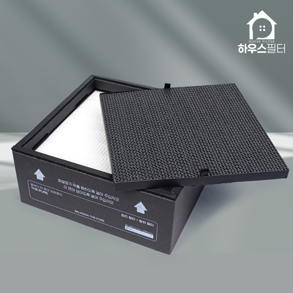 [호환] 발뮤다 더 퓨어 필터 세트 A01B-P100 A01B-WH GR 하우스필터 이미지 3