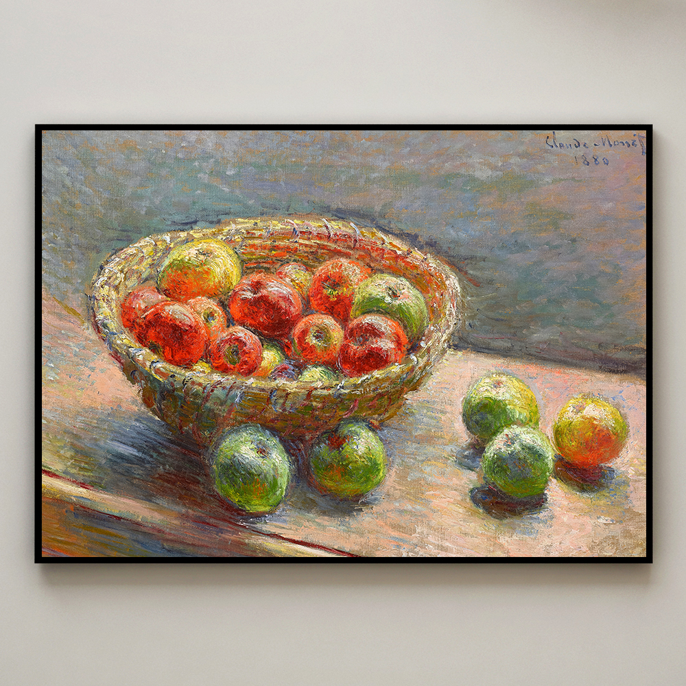 클로드 모네 인테리어 그림 액자 포스터 명화 Le panier de pommes 1880 - 상세 이미지 3