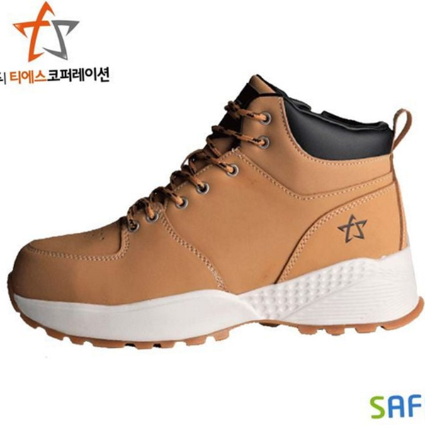 경량 남성 안전화 스틸토 천연 액션 누벅 안전화 - 메인 이미지