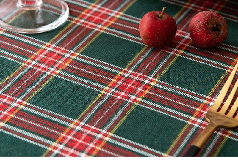 크리스마스식탁보 크리스마스 테이블보 행사용 행사 체크 대형 4인용 6인용