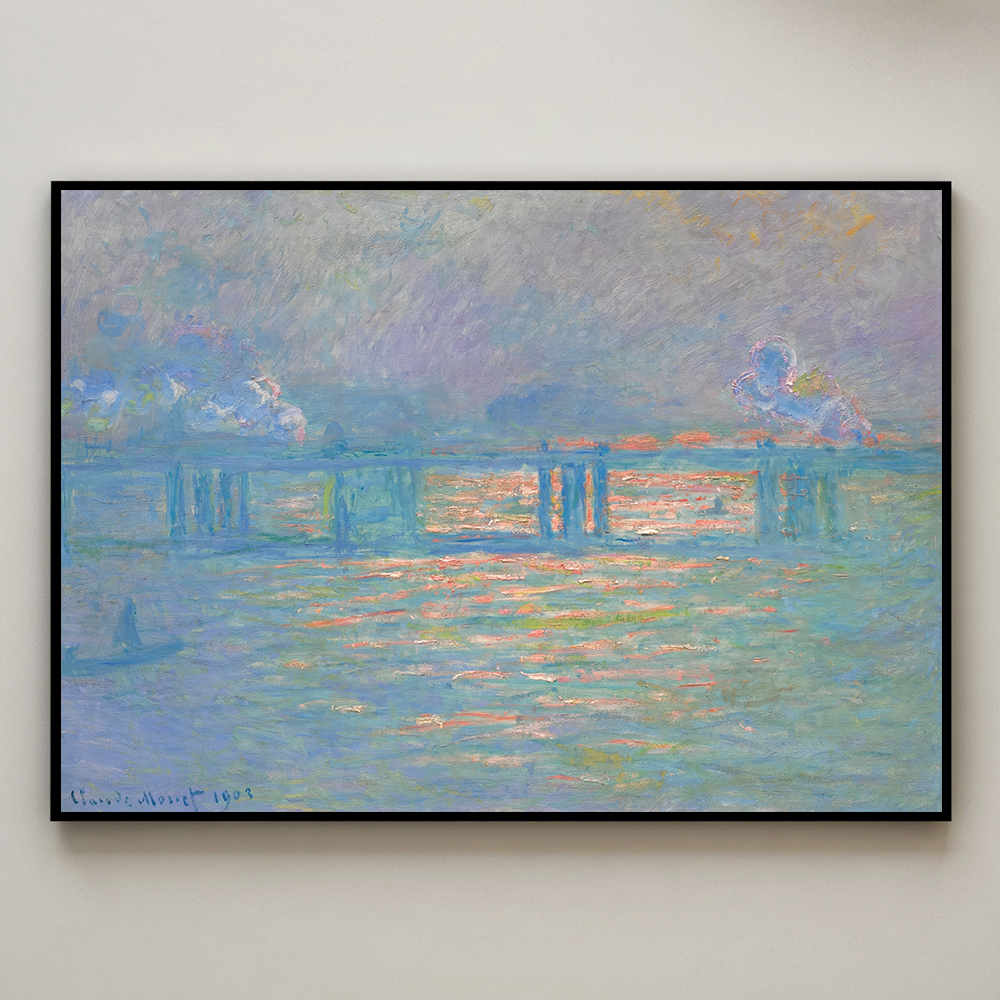 클로드 모네 인테리어 그림 액자 포스터 명화 Charing Cross Bridge 1903 - 상세 이미지 3