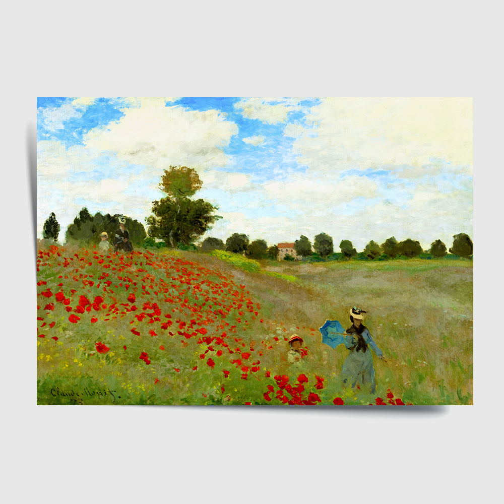 클로드 모네 인테리어 그림 액자 포스터 명화 Poppy Field 1873 - 상세 이미지 2
