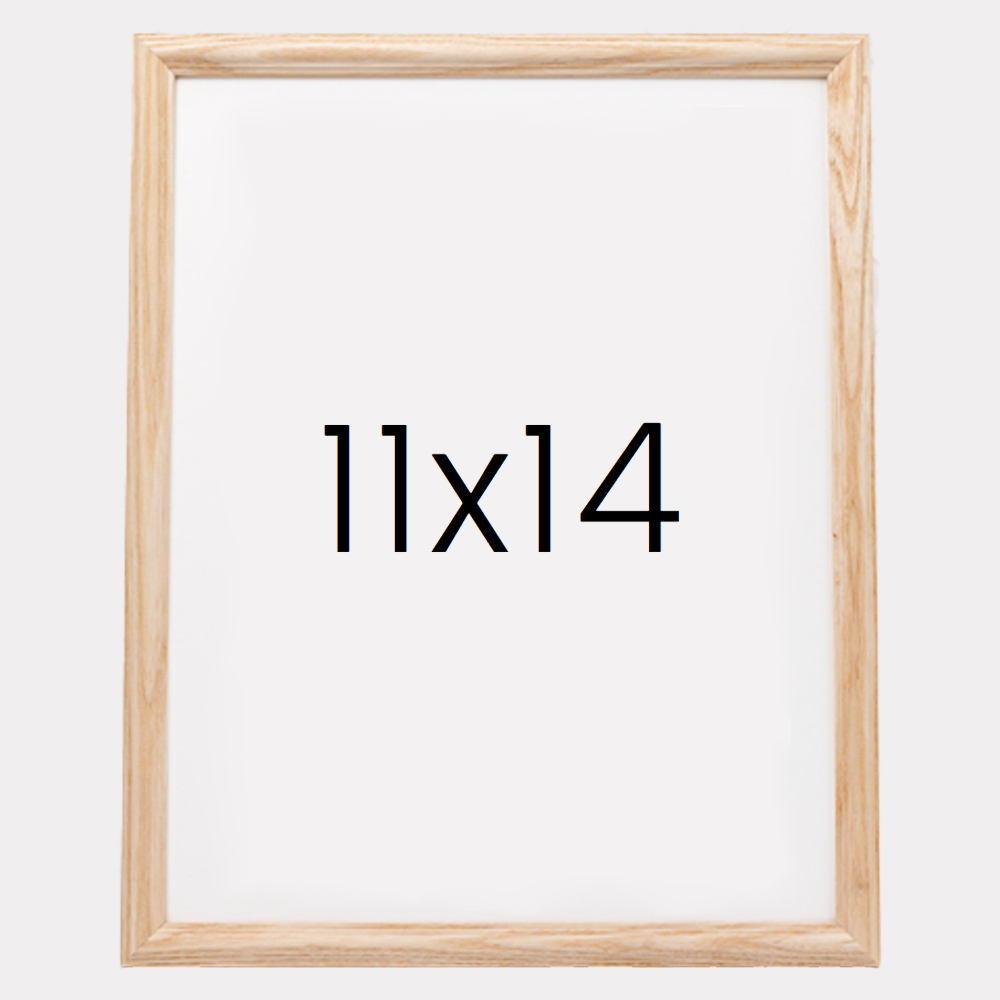 앤디크라인 원목액자 웨딩액자 우드 아크릴 프레임 스튜디오 틀 11x14 279x355mm, 내츄럴 - 메인 이미지