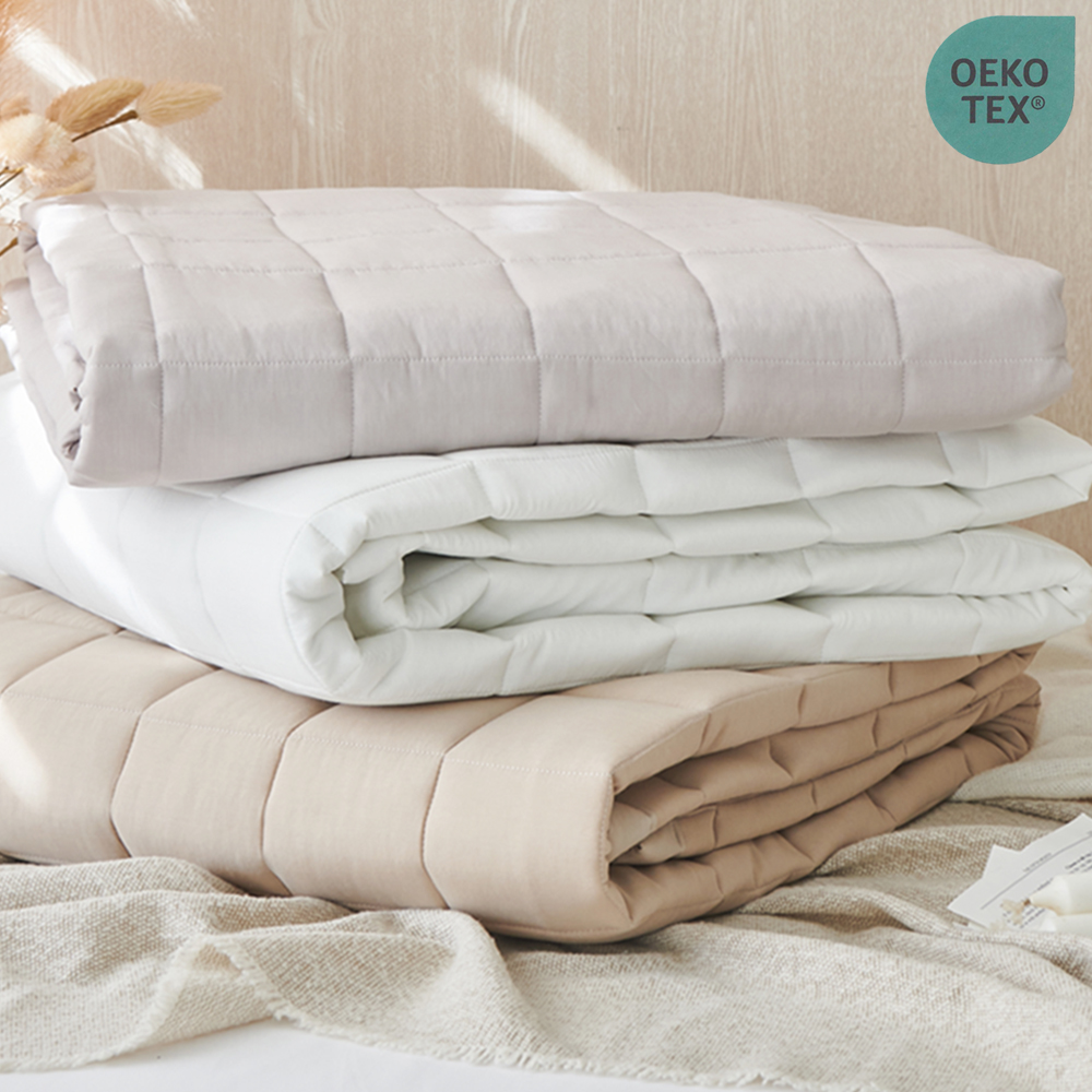 순수 모달 침대 패드 화학염료 없는 저자극 알러지케어 천연염색 무형광 매트리스 패드 SS