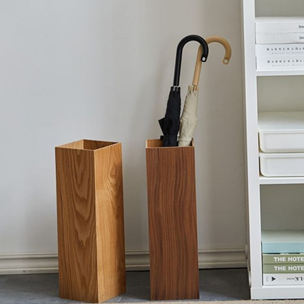 모던 사각 우산 꽂이 원목 우드 우산 꽂이 인테리어