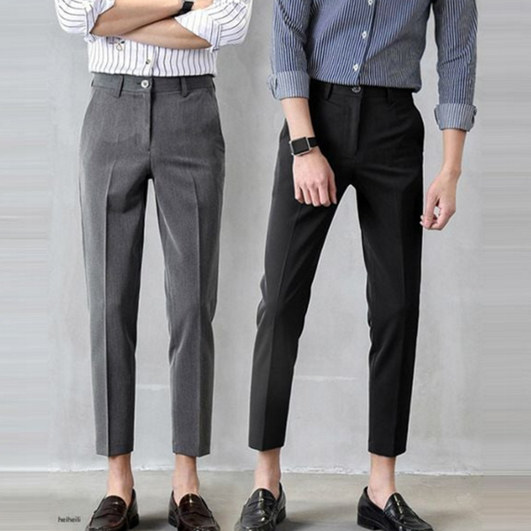 데일리 남성 정장 바지 비즈니스 남성 슬림핏 팬츠 - 상품 이미지