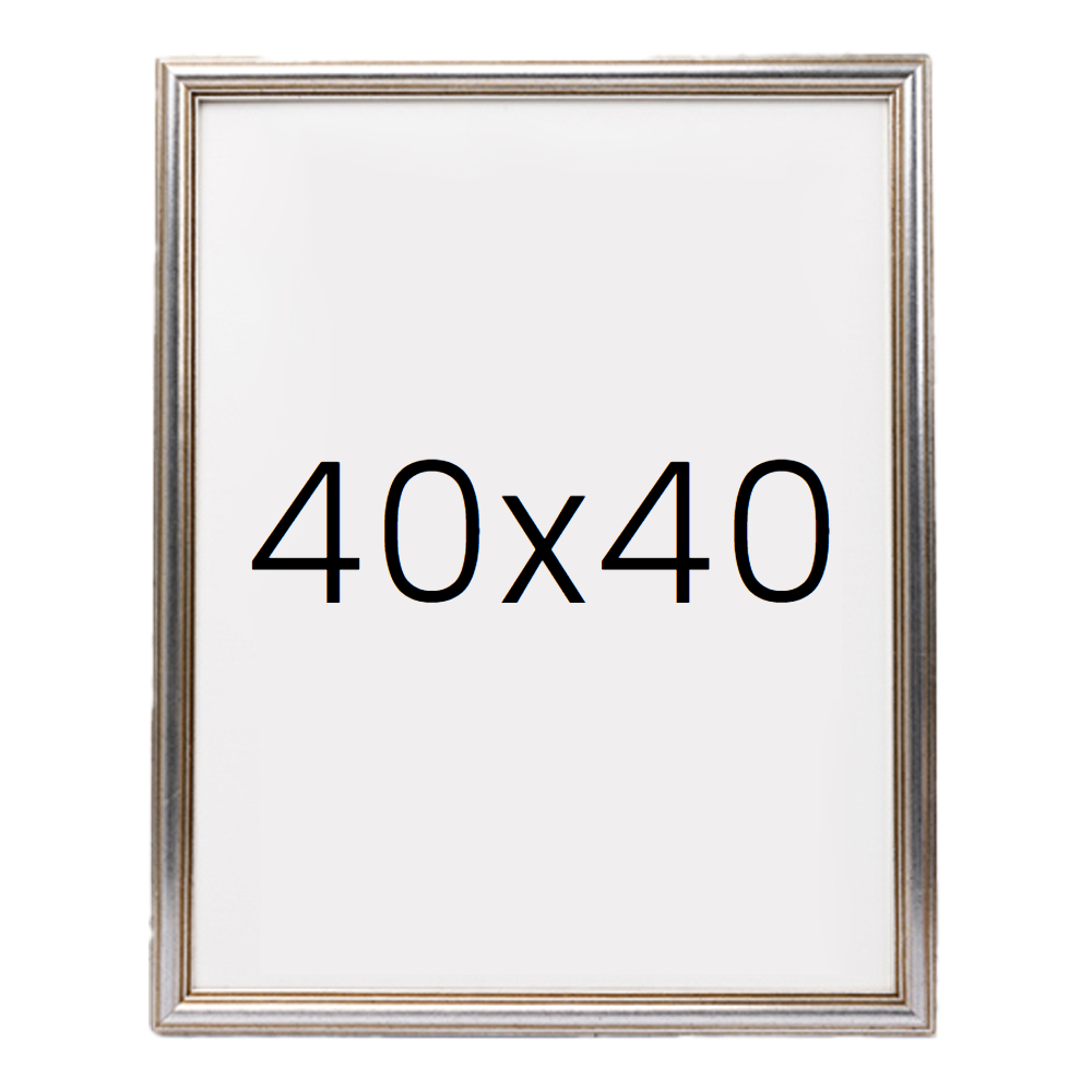앤디크라인 원목액자 웨딩액자 우드 아크릴 프레임 스튜디오 틀 40x40 400x400mm, 실버 - 상품 이미지