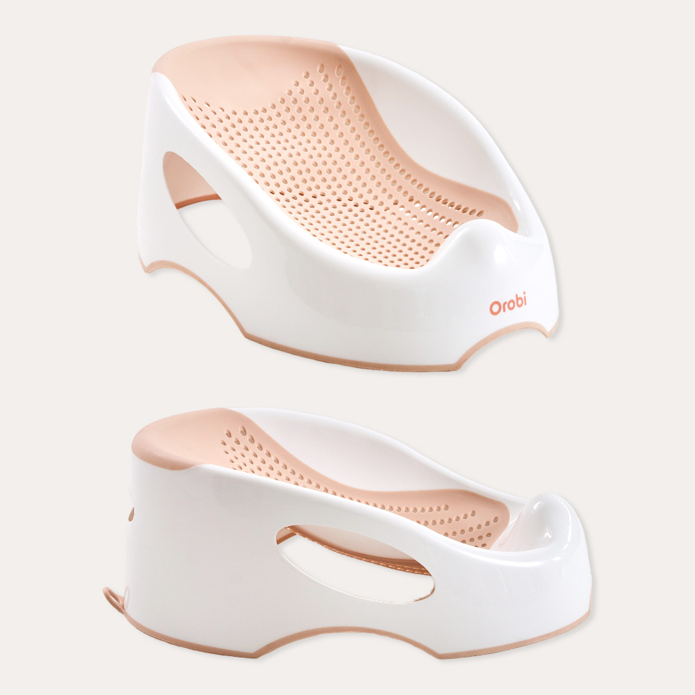 오로비 아기 싱크대 욕조 신생아 등받이 목욕 프림로즈핑크