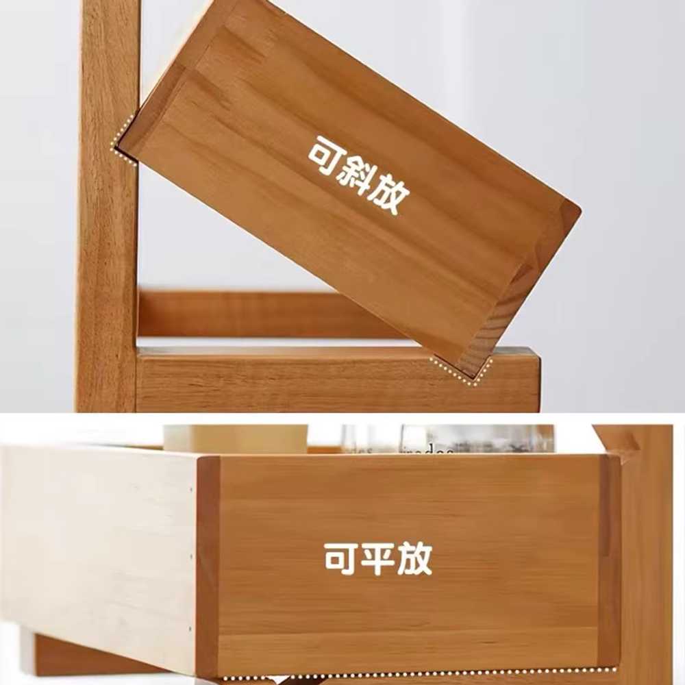 카페 진열대 베이킹 디저트 쿠키 디스플레이 원목 3단 - 상세 이미지 4