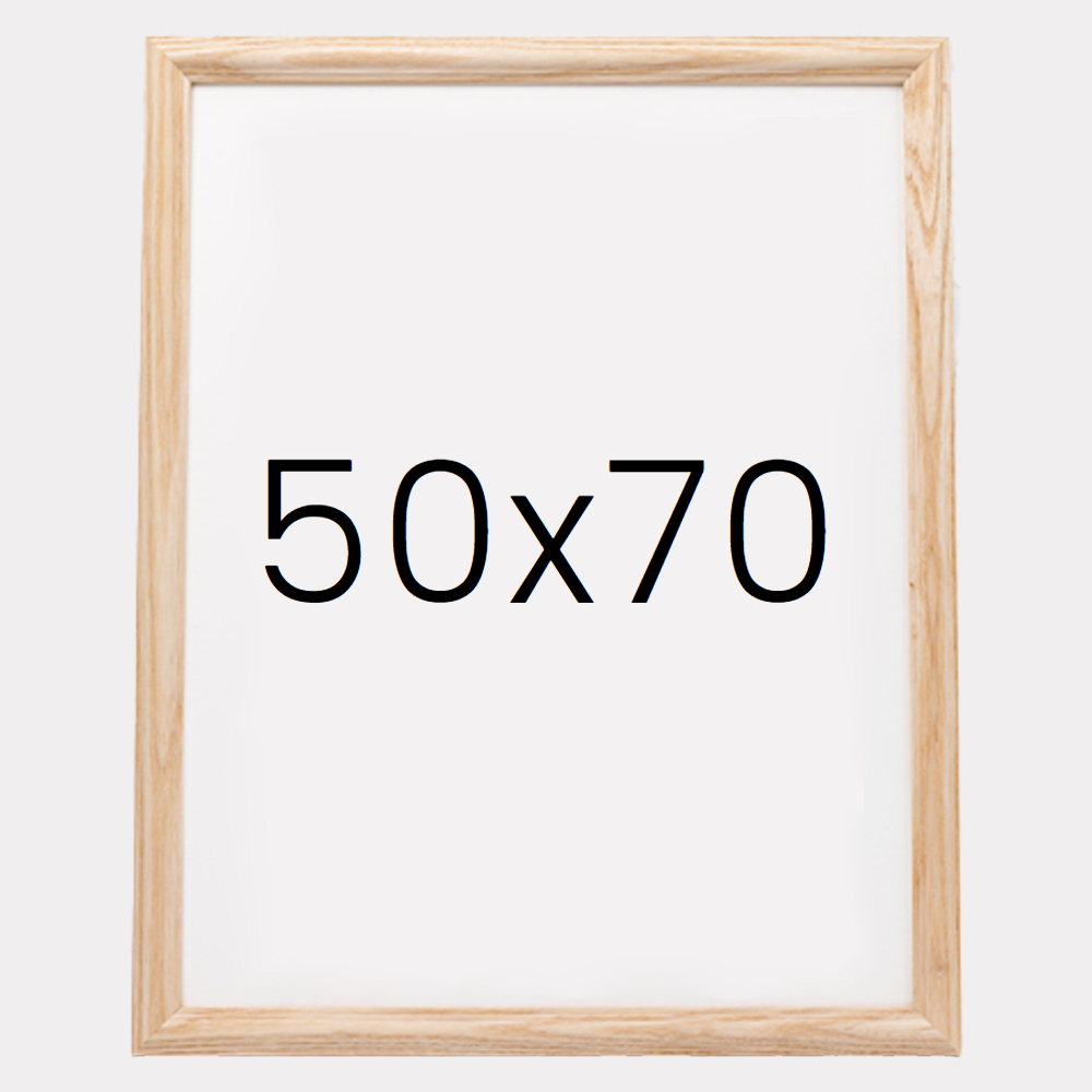 앤디크라인 원목액자 웨딩액자 우드 아크릴 프레임 스튜디오 틀 50x70 500x700mm, 내츄럴 - 메인 이미지