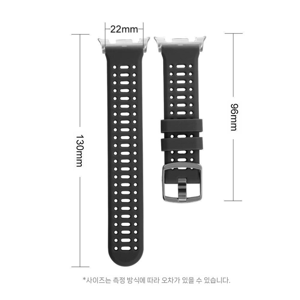 갤럭시워치8 클래식 스트랩 실리콘 2컬러 통기성 밴드 - 상세 이미지 3