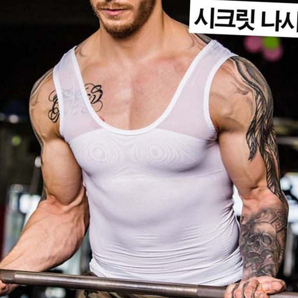 압박 남성 보정 속옷 런닝 남자 보정 나시 - 메인 이미지