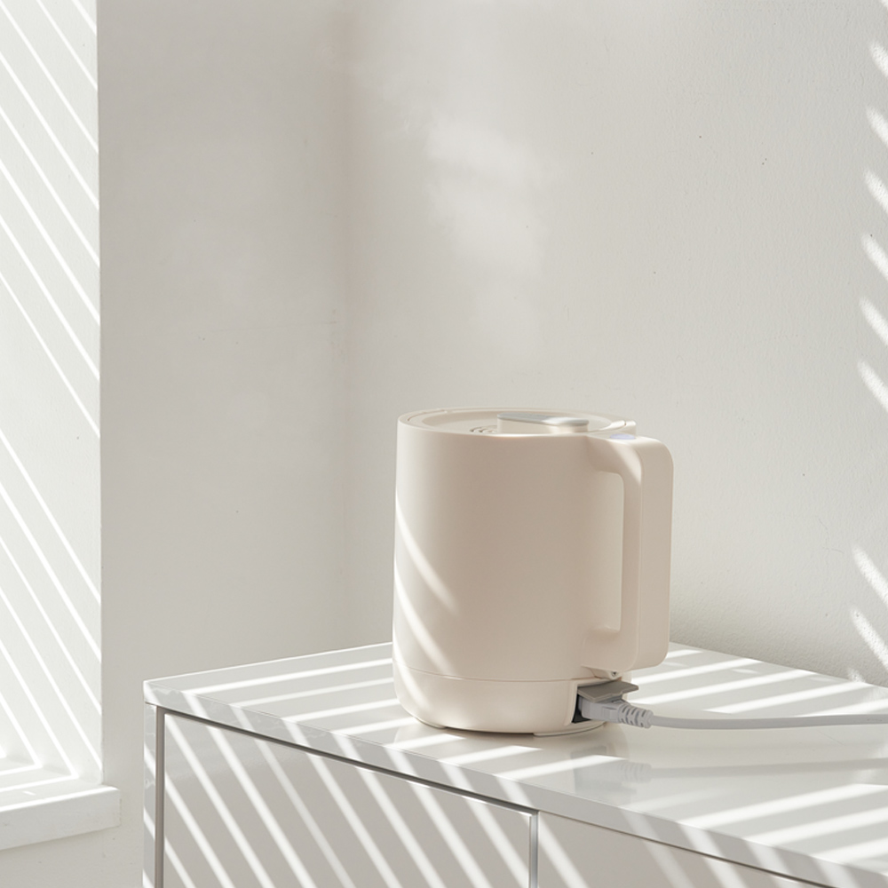 미니 가열식 가습기 스텐 탁상용 사무실 책상 원룸 신생아 아기방 통세척