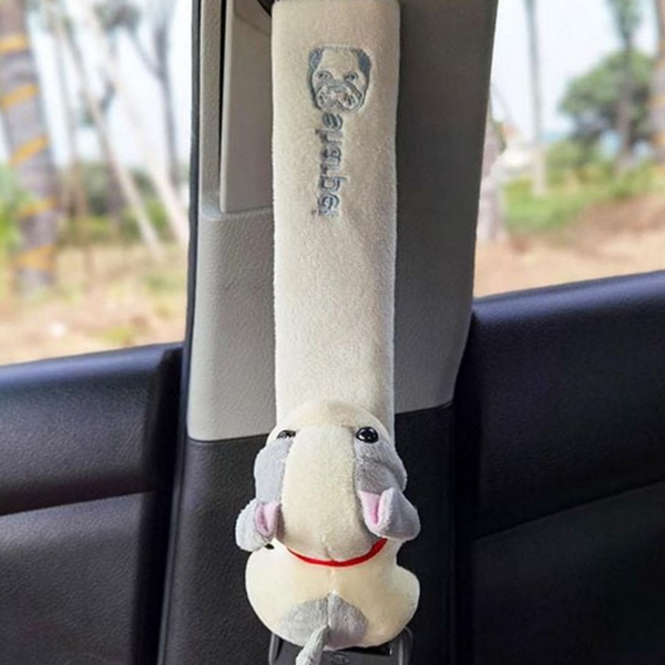 고양이 자동차 안전 벨트 커버 곰돌이 차량용 벨트 커버 - 상품 이미지